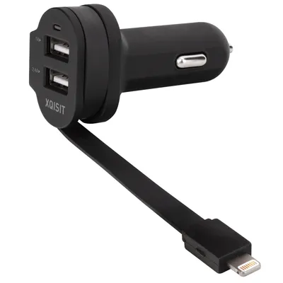 Immagine prodotto di Caricatore da auto 6A doppio USB-A + Lightning-Stecker