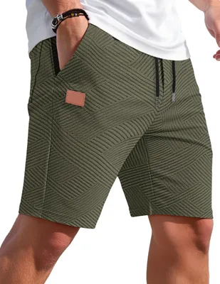 Produktbild von Kurze Hose - Baumwolle/Polyester - Elastischer Bund - Kordelzug - Mit Taschen - Atmungsaktiv/Bequem - Shorts