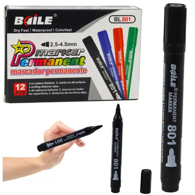 Immagine prodotto di Pennarello indelebile nero 2,5-4,5 mm