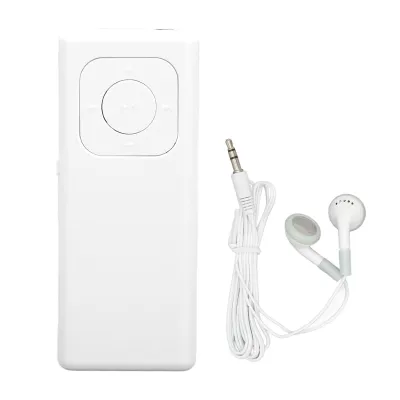 Zdjęcie produktu dla Odtwarzacz MP3, bezstratny dźwięk, obsługa kart pamięci 64 GB, przenośny mały odtwarzacz muzyki dla studentów, w podróży i do pracy, biały