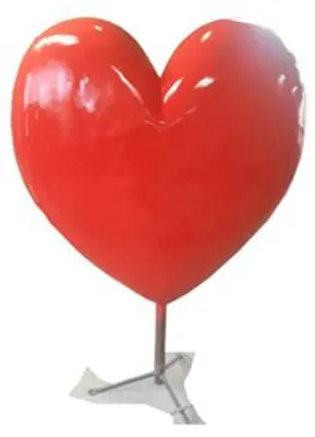 Obrázek produktu pro Dekorativní figurální socha 160 cm Figury Sochy Sochy Srdce Abstraktní