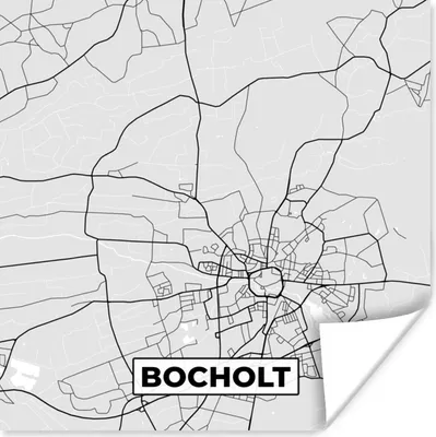 Produktbild von MuchoWow® Poster Bocholt - Karte - Stadtplan - Deutschland 100x100 cm - Babyzimmer