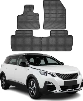 Produktbild von OMAC Gummi Fußmatten für Peugeot 5008 2017-2025 Automatten Gummi Schwarz 4tlg