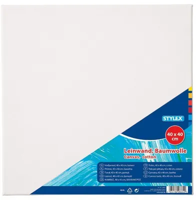Productafbeelding van STYLEX® 28634 Keilframe - gespannen, 40 x 40 cm, wit