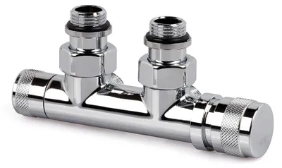 Productafbeelding van Thermostatische menggroep met aansluiting voor koperen meerlaagsbuis "Italia", 1/2" - 24X19, wit