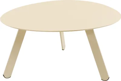 Produktbild von Lesli Living Indoor & Outdoor Beistelltisch "Tiki" oval creme