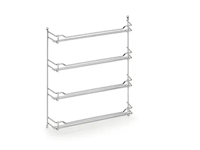Produktbild von Naber Gewürzbord chrom 1, 4 x 6 Dosen, chrom