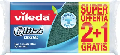 Immagine prodotto di Vileda Glitzi Crystal 2+1Pz Verde Medio 139924