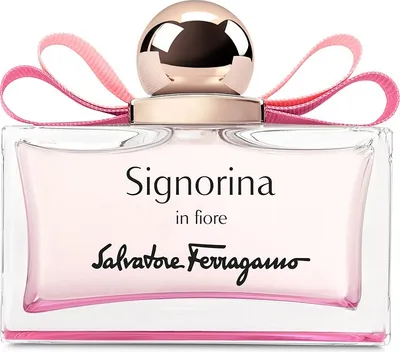 Zdjęcie produktu dla Salvatore Ferragamo Signorina In Fiore, Kobiety, 100 ml, Spray, ALCOHOL DENAT. (SD ALCOHOL 39-C), PARFUM (FRAGRANCE), AQUA (WATER), LINALOOL, LIMONENE, BENZYL..., 1 szt., 115 mm