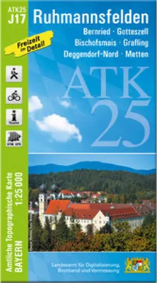 Immagine prodotto di ATK25-J17 Ruhmannsfelden (Carta topografica ufficiale 1:25000)