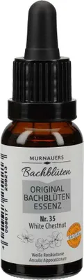 Immagine prodotto di MURNAUERS Fiori di Bach Originali Essenza floreale di Bach n. 35 White Chestnut Ippocastano in gocce, soluzione da 20 ml