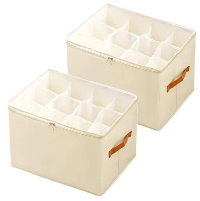 Immagine prodotto di Omgoods - Organizzatore pieghevole per scarpe con coperchio trasparente