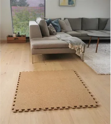 Produktbild von BabyDan Kork Puzzle-Spielmatte, 9-teilig mit Themenformen, ab Geburt