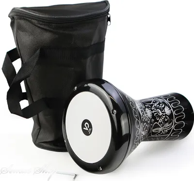 Zdjęcie produktu dla Orientalny dziecięcy bęben perkusyjny darbuka odlew aluminiowy ręcznie grawerowany