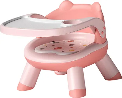 Image de Chaises de salle à manger pour enfants, coussin sonore confortable, sûr, multifonctionnel, léger, rehausseur de chaise pour jeunes enfants, enfants, rose
