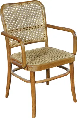 Produktbild von SIT Möbel Armlehnstuhl | Teak-Holz mit Rattan Geflecht | natur | B 84 x T 60 x H 59 cm | 02463-01 | Serie SIT&CHAIRS