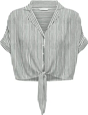 Produktbild von Only ONLPAULA LIFE S/S TIE SHIRT WVN NOO Cloud Danc S