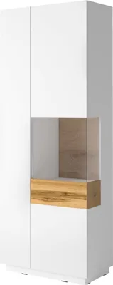 Produktbild von Meublorama HA-SILKE-247JGY13*2C/75KG, 2 Tür(en), 8 Regale, Weiß, Mitteldichte Faserplatte (MDF), 2 Jahr(e), 400 mm