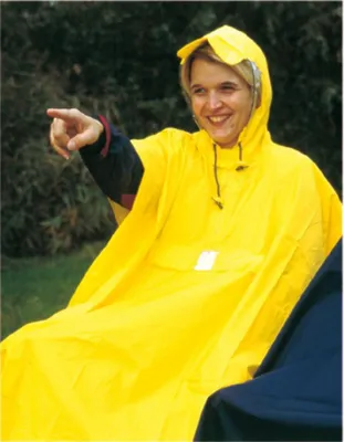 Produktbild von Hock Regenponcho Rain Care gelb, Gr. L, Körpergr. bis 165cm