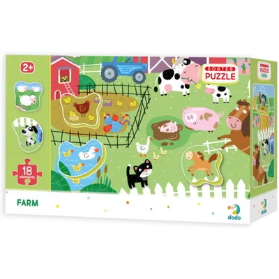Immagine prodotto di Puzzle DODO con fattoria puzzle 18 pezzi