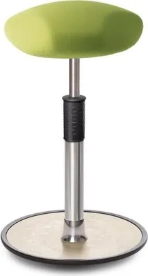 Produktbild von Sitz- Stehhocker Free Tall Triangel Gestrick Hellgrün chrom /cremeweiß.