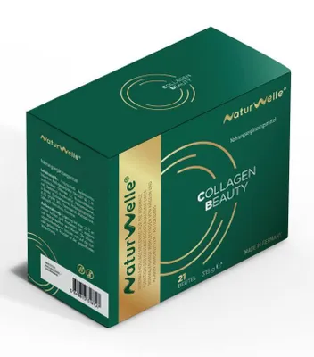 Produktbild von Kollagen Beauty 10.000mg VERISOL®, Hydrolysiertes Kollagen TypI + Hyaluronsäure +Biotin +Zink +Vitamin C| 7in1 Formel für Haut Haare Nägel, NaturWelle
