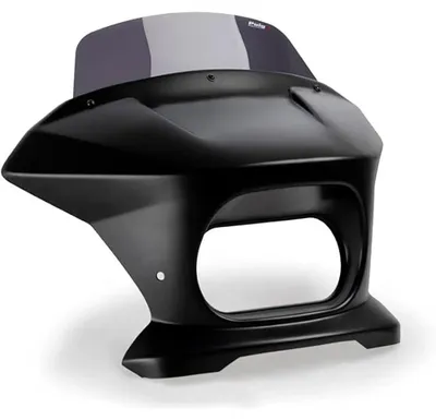 Produktbild von Puig 21581f Fury Touring Harley Davidson Motorradverkleidung Schwarz  Schwarz One Size