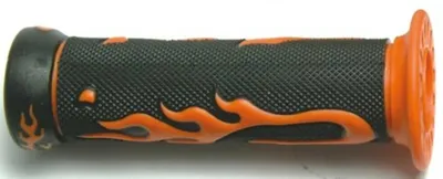 Produktbild von Griffgummi "Flamme" Paar, Ø 22/25 mm, Länge 130 mm orange
