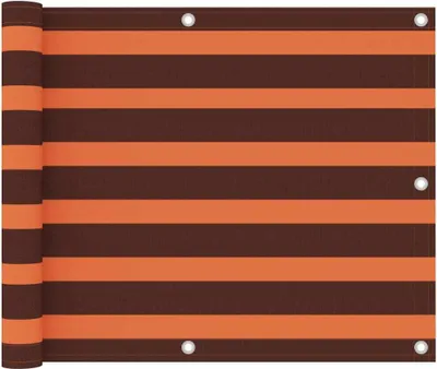 Produktbild von Balkon-Sichtschutz Orange und Braun 75x600 cm Oxford-Gewebe