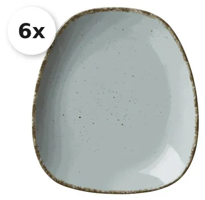 Produktbild von Teller 22,5x20cm 6er Set Casa blau