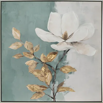 Produktbild von ArtUniverse Leinwandbild White Flower I 80 x 80 cm