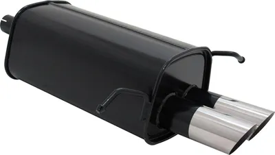 Image de Echappement sport Novus 2x76mm MS-Design pour Mercedes Classe C W203 S203 avec ABE