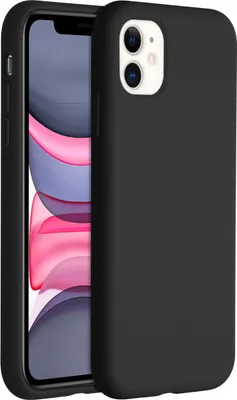 Produktbild von Accezz Liquid Silikoncase iPhone 11 - Schwarz