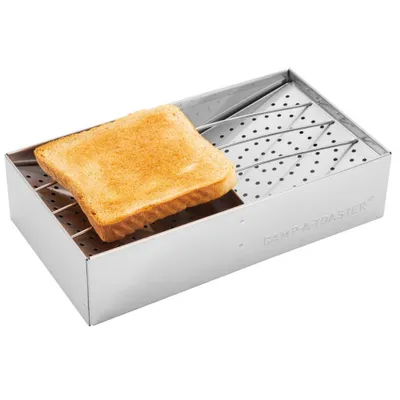 Immagine prodotto di CAMP-A-TOASTER® - il modello originale 350/046 – Tostapane da campeggio, adatto per fornelli a gas, barbecue a gas e griglie