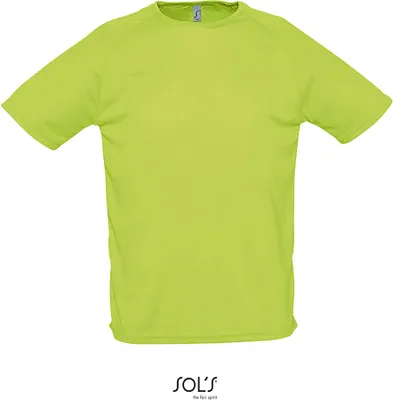 Zdjęcie produktu dla SOLs 11939 | Męska raglanowa koszulka sportowa - Kolor: Apple Green - Rozmiar: S