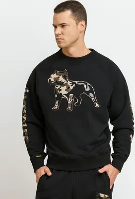 Produktbild von Amstaff Herren Sweatshirt Logo 2.0, Farbe:schwarz, Größe:M