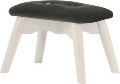Image de Repose-pied Ducan Mini Velvet-Kronos 22-Blanc