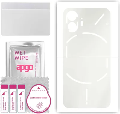 Produktbild von apgo Rückseite Schutzfolie, Matt, kompatibel mit Nothing Phone 2, Hinten Hydrogel-Displayschutzfolie mit Positionierhilfe, kratzfest, einfache Montage