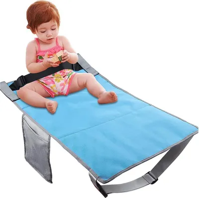 Produktbild von Kinder Flugzeug Fuß Pedal Tragbares Falten universeller Anpassungen verstellbarer Kinder Sitz Extender Blau