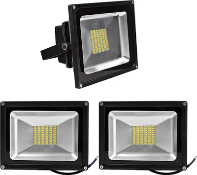 Immagine prodotto di Greenmigo Set da 3 faretti LED da 50 W, faretti SMD LED, faretti da cantiere IP65, faretti da esterno, faretti da parete, faretti da esterno, 85-265 V CA