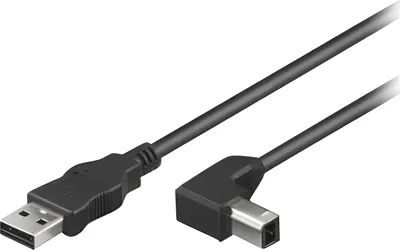 Immagine prodotto di Techly ICOC-U-AB-20-ANG TECHLY USB 2.0 Kabel,A-Stecker auf B-Stecker,gewinkelt,2m,sw