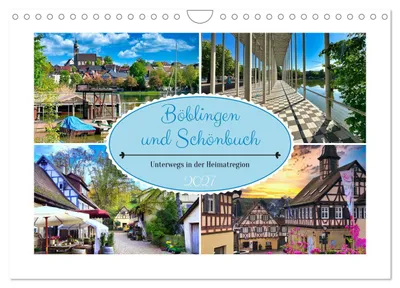 Produktbild von Böblingen und Schönbuch (Wandkalender 2027 DIN A4 quer), CALVENDO Monatskalender
