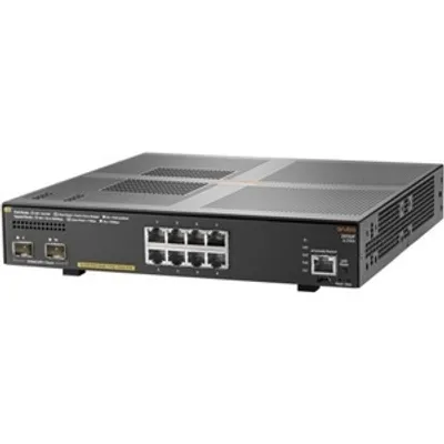 Produktbild von HPE Aruba Networking Aruba 2930F 8G PoE+ 2SFP+, Managed, L3, Gigabit Ethernet (10/100/1000), Power over Ethernet (PoE), Rack-Einbau, 1U
