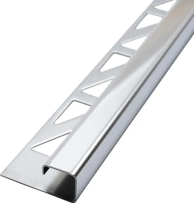 Produktbild von Dalsys Fliesenschiene Eckprofil Quadratprofil Edelstahl Poliert 2,5m x 10mm, Fliesenprofil