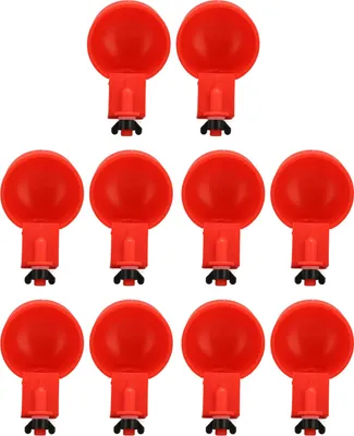 Immagine prodotto di Abbeveratoi automatici regolabili per pollame, confezione da 10 pezzi – ideali per polli e anatre, abbeveraggio semplice senza sprechi