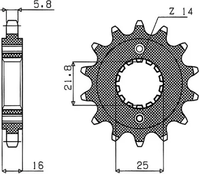 Productafbeelding van Ritzel Supersprox 520 - 15Z CST-4041:15 | fijn vertand, 22,0/25,0