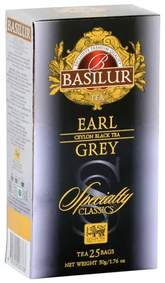 Productafbeelding van Basilur EARL GREY zwarte thee met bergamot - 25 x 2 gram