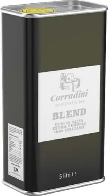Produktbild von Corradini - Extra Virgin Olivenöl EVO 100% Italienisch, ausgewählte Mischung, kaltgepresst, zartes und leicht fruchtiges Aroma, 5 Liter Dose, hohe ...