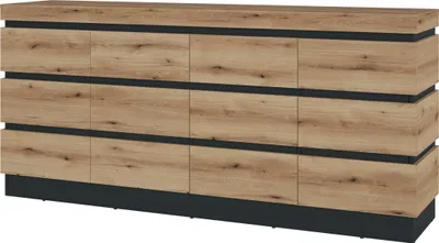 Produktbild von Sideboard Anrichte 201 cm Evoke Eiche - grau - CORTE - Die Möbelfundgrube