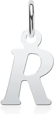 Produktbild von Unique Kettenanhänger "R" 925er Silber Buchstabenanhänger SP0909